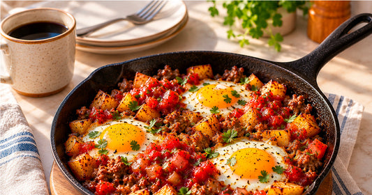Quick and Easy Breakfast Skillet with Blue Smoke Salsa